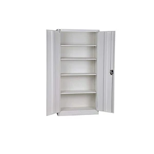 Swing doors file cabinet Steel Classic Storage Cabinet 4 Adjustable Shelves