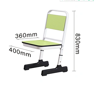 Mdf School Hot-selling Steel Single For Children To Study Wooden Combined Table And Chair