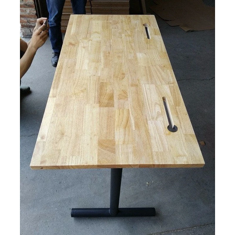 Simple Office Table Design Office OEM Available Oak Solid Wood Adjustable Height Table