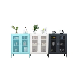 Amazon hot selling home  lockers metal iron sideboard metal iron storage cabinet buffet