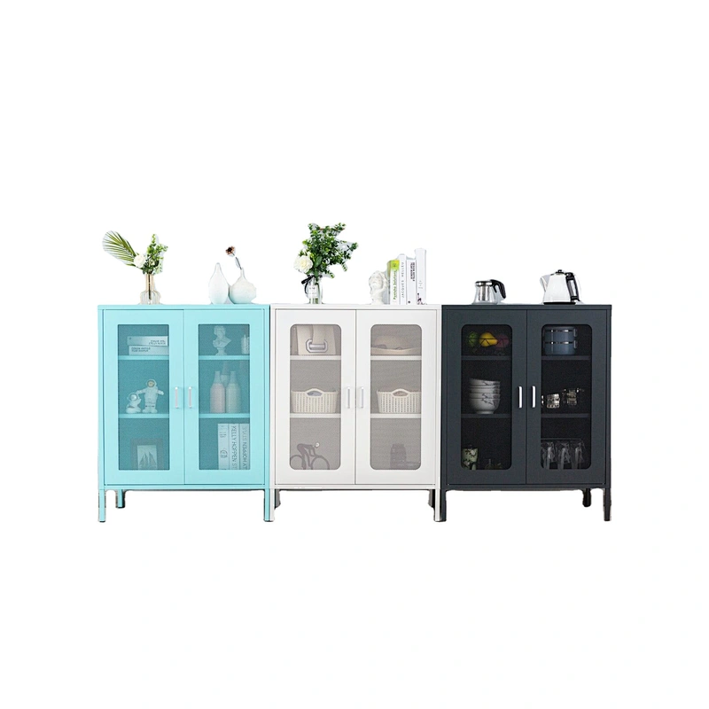 Amazon hot selling home  lockers metal iron sideboard metal iron storage cabinet buffet