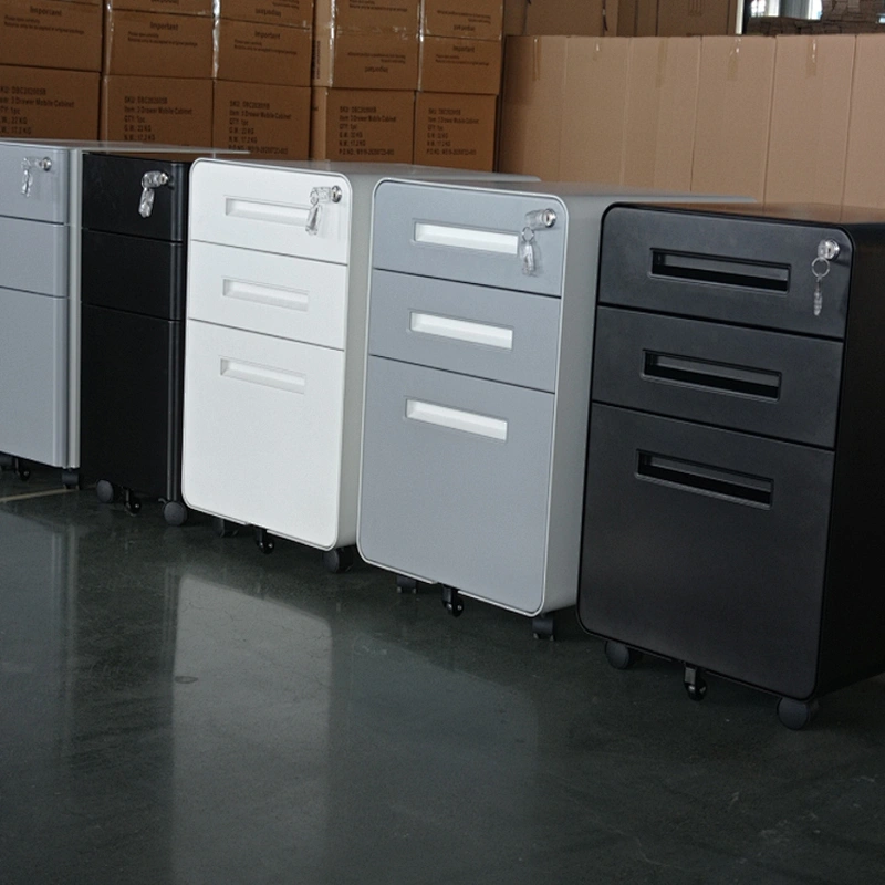 3 drawer mobile file pedestal cabinet office use