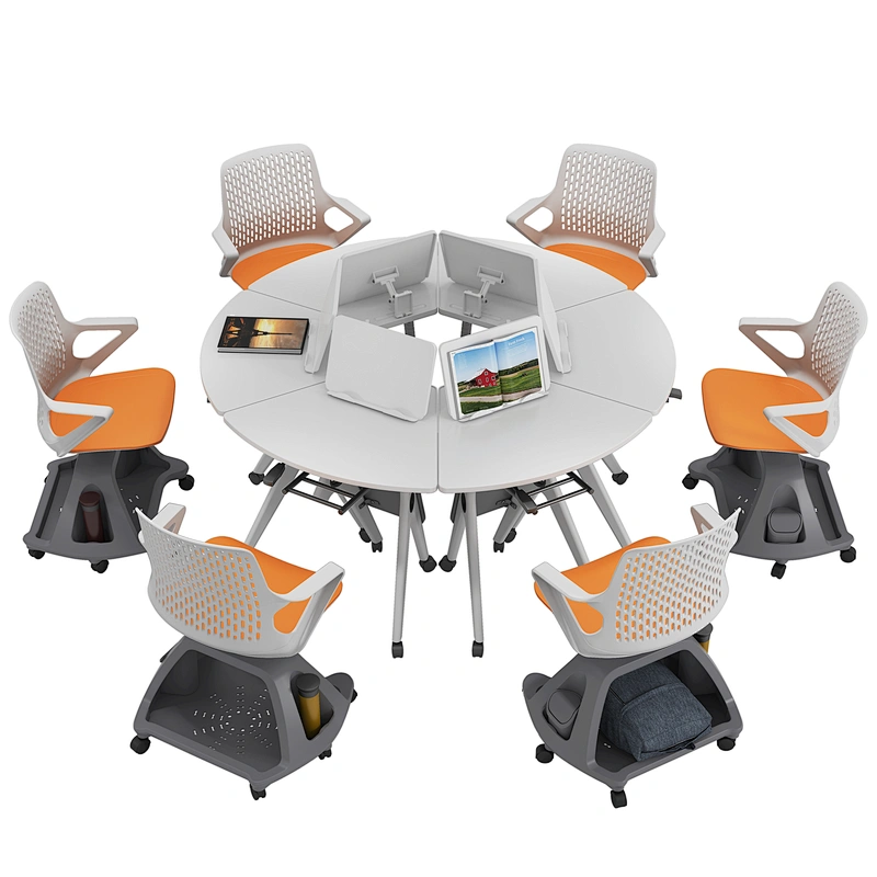 Butterfly base school chair with writing tablet, school  node chair,student university chair