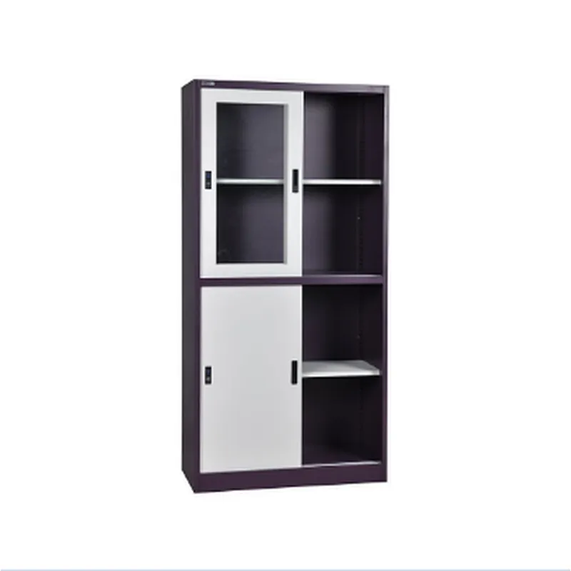 Sliding Glass Door Steel File Cabinet Bookcase Storage Cabinet