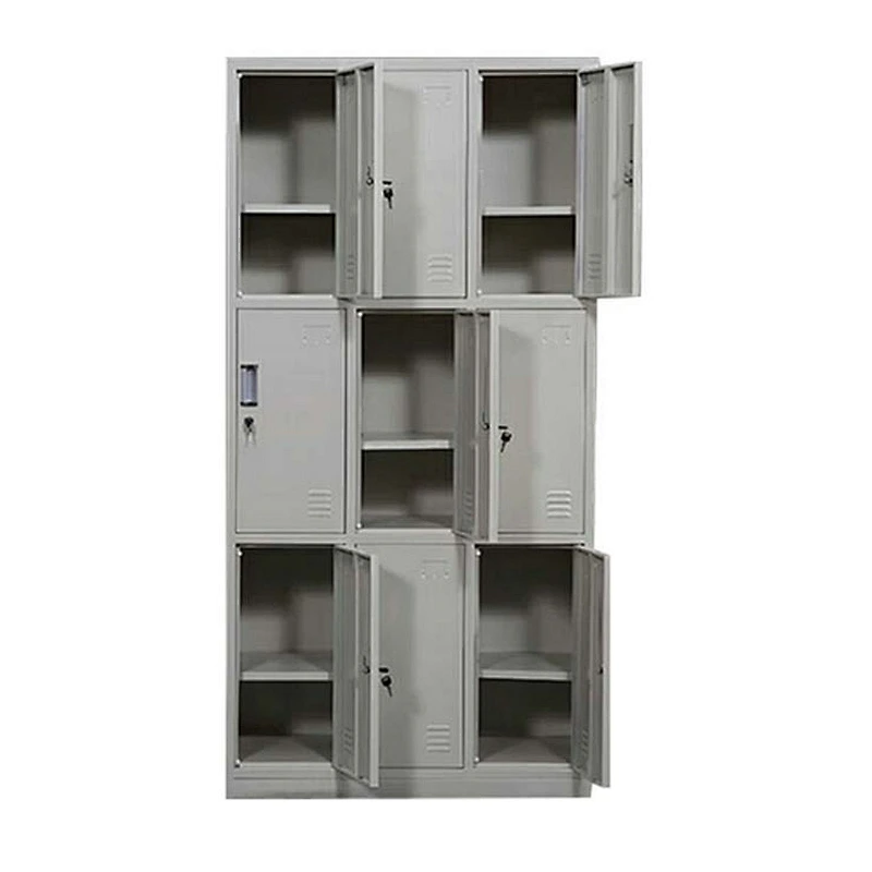 Luoyang Hot-selling Different 9 Doors Steel Single Door bathroom gym school metal storage cabinet Locker
