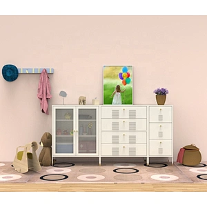 New design fancy 4 drawer steel metal multi layer living room cabinet organizer storage drawers