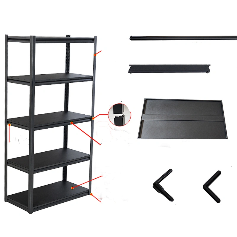 light duty boltless rivet shelving metal shelf rack for garage storage