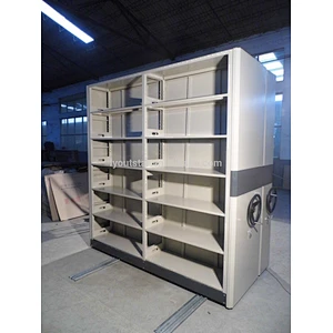 Customized KD Iron Office Filing Storages Compactor Manual Moving Shelves