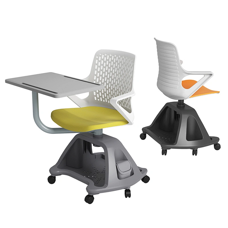Folding Armchairs Interactive Chairs With Tables Attached Writing pad training school chair