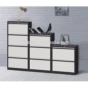 Factory colored 3 drawer lateral file cabinet steel office file document storage drawer metal filing cabinet