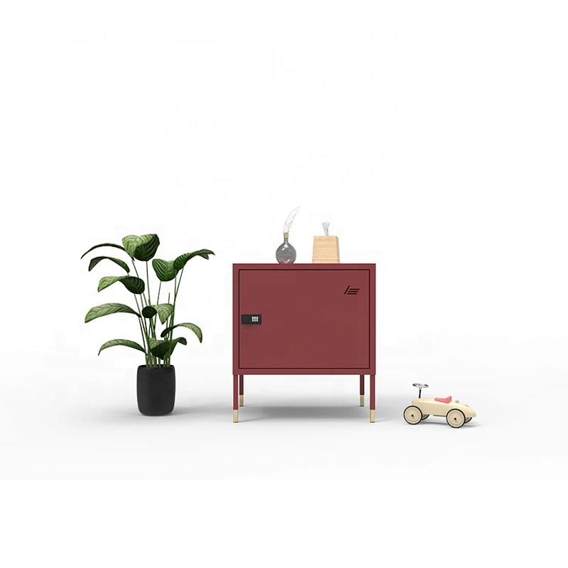 modern metal nightstand luxury high end bedside home storage cupboard