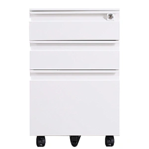 Office File Storage Cabinet 3 Drawer Chest Mobile Pedestal cabinet  file cabinet