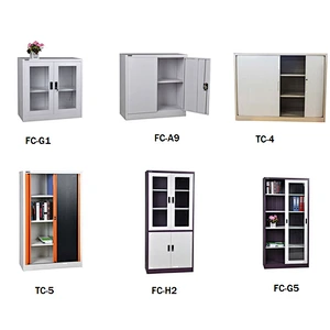 Cheap Price Steel Cupboard Small Office Cabinet With Two Swing Doors