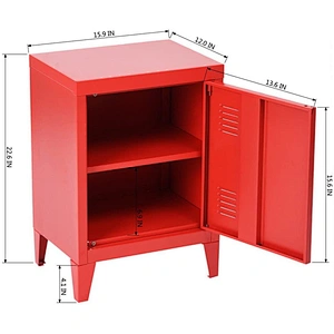 Nordic style home steel storage locker cabinet sofa/bed side with stands