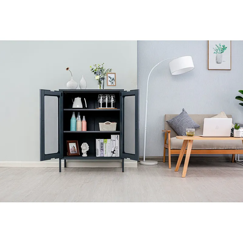 Nordic style home use small metal storage cabinet locker