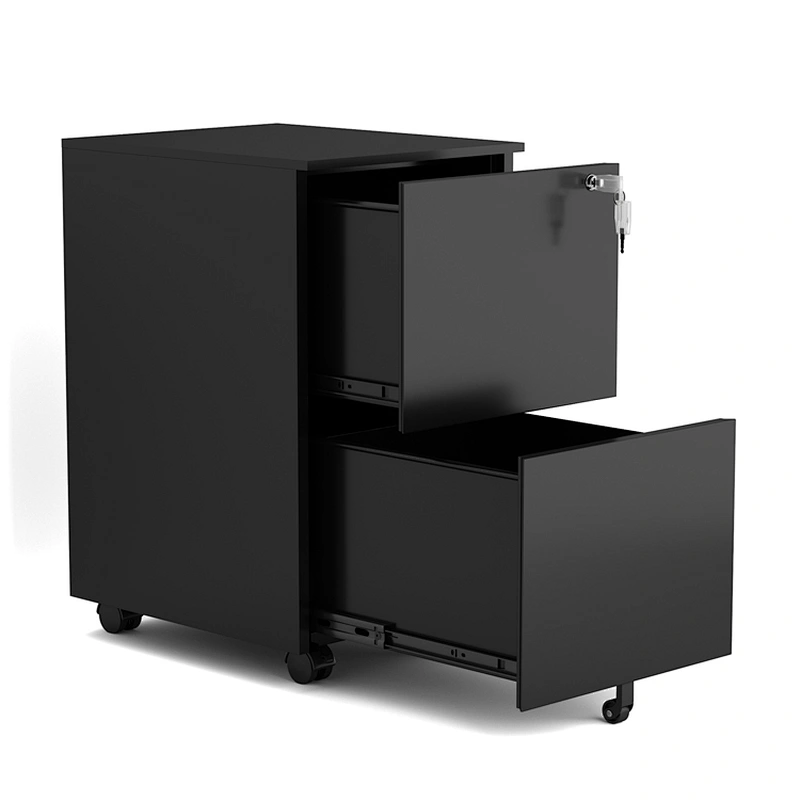 Ready to ship in the US office furniture 2 drawer mobile storage file cabinet
