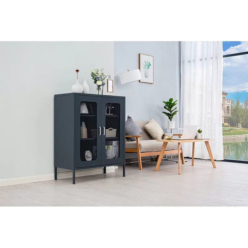 Nordic style home use small metal storage cabinet locker