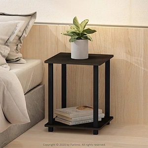 Home furniture simplistic 2 tire Nordic end table metal wood sofa bed side table