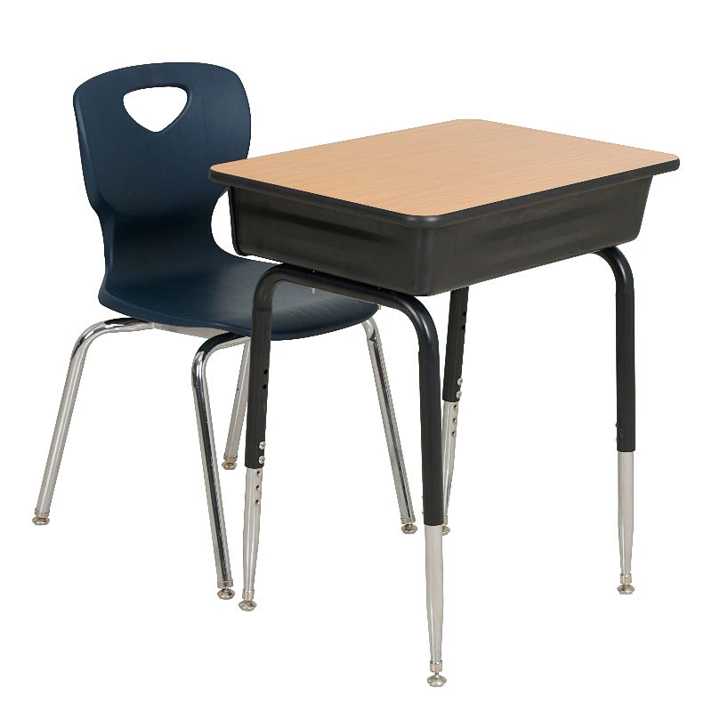Study table and chair set for kids school single desk and chair school chair