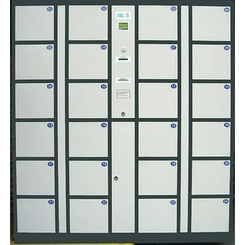 electronic storage coin operated locker luggage locker with barcode