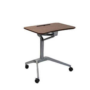 home office computer furniture Gas Lifting Height Adjustable Single column Standing Pneumatic Desk
