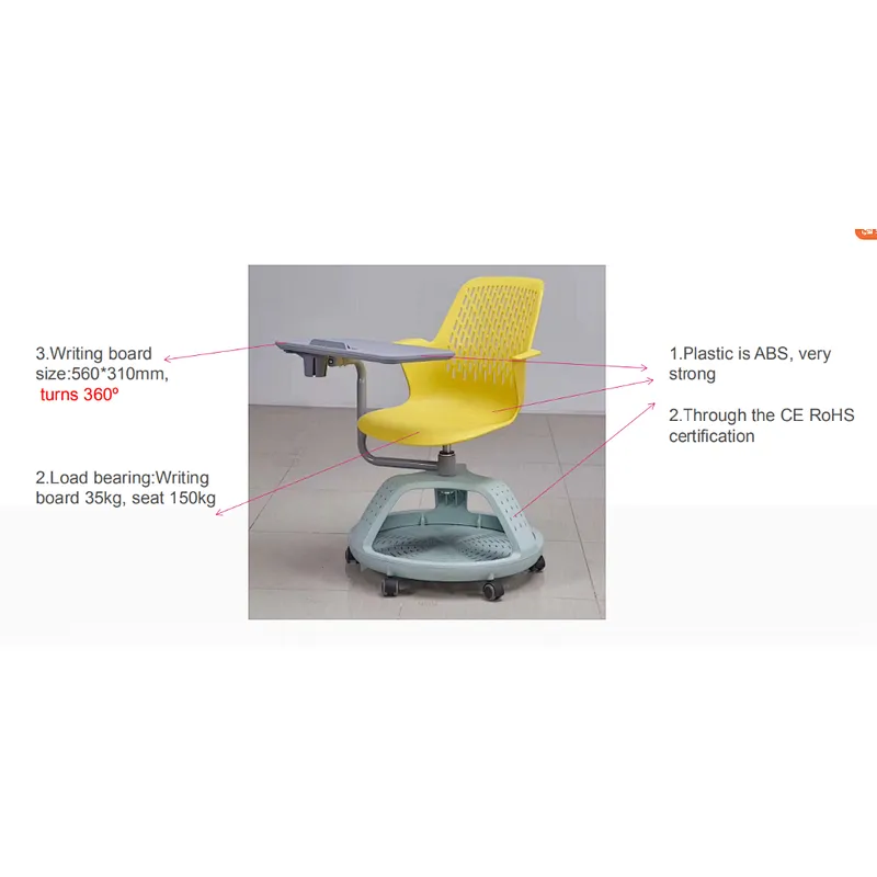 Factory Hot Sales chair with tablet arm high quality and best price