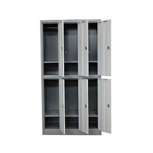 Changing room school steel metal storage lockers 6 Door Steel Metal Laundry Room Locker Cabinet