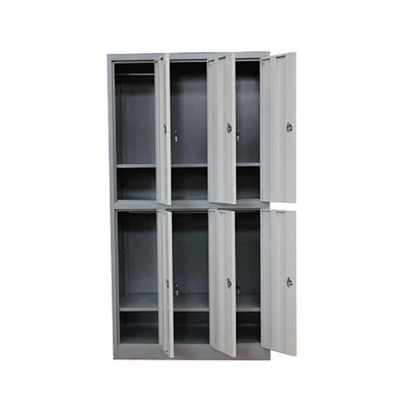 Changing room school steel metal storage lockers 6 Door Steel Metal Laundry Room Locker Cabinet