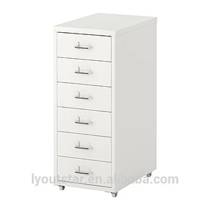 New Design Korean Small Office and Home Six Drawers File Cabinet Hot Selling in Korean Steel Pedestal Cabinet