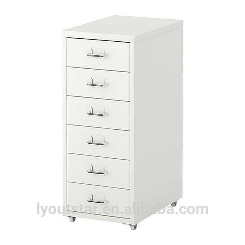 New Design Korean Small Office and Home Six Drawers File Cabinet Hot Selling in Korean Steel Pedestal Cabinet