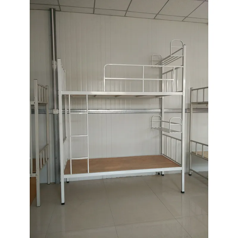 Dormitory Trapezoidal Steel Bunk Bed with 2 Steps