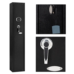 Clearance hidden steel rifle fireproof security cabinet box manufacturer electronic digital lock biometric gun safe