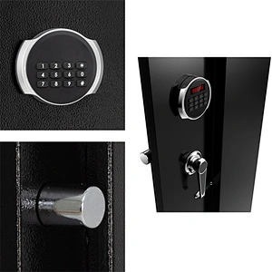 Clearance hidden steel rifle fireproof security cabinet box manufacturer electronic digital lock biometric gun safe