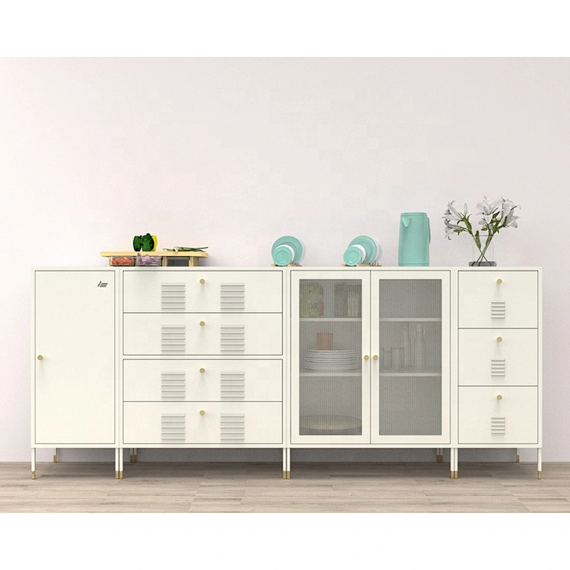 Living room hallway furniture porch ark metal  4 drawer storage organizer modern buffet entrance cabinet