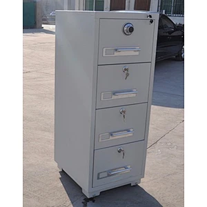 4 drawer antimagnetic fire resistant 2 hours fireproof file cabinet