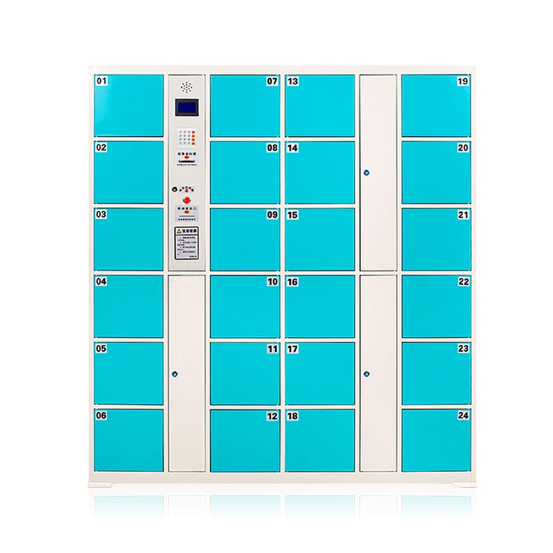 Hot-selling Intelligent Steel Plate Customized 24 Door Fridge Mailbox Smart Delivery Locker