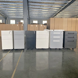 white metal file storage mobile pedestal cabinet with drawers