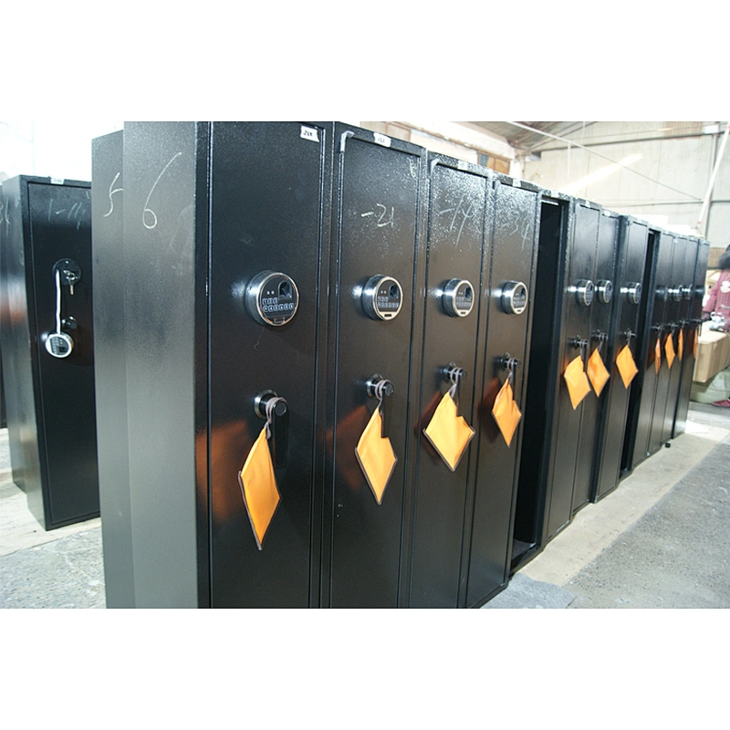 Clearance hidden steel rifle fireproof security cabinet box manufacturer electronic digital lock biometric gun safe