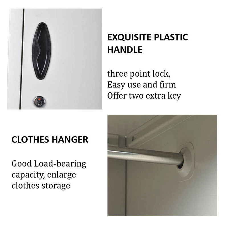 Best sale Metal different color 2 doors digital lock bedroom wardrobe closet designs