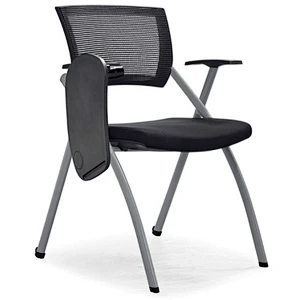 Hot sale training room tables chair sets chair with writing pad