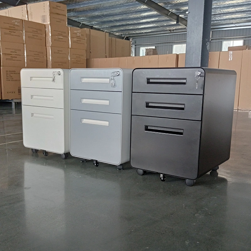 3 drawer mobile file pedestal cabinet office use