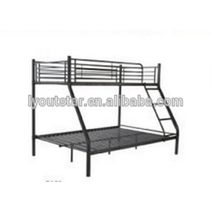 Dormitory Trapezoidal Steel Bunk Bed with 2 Steps