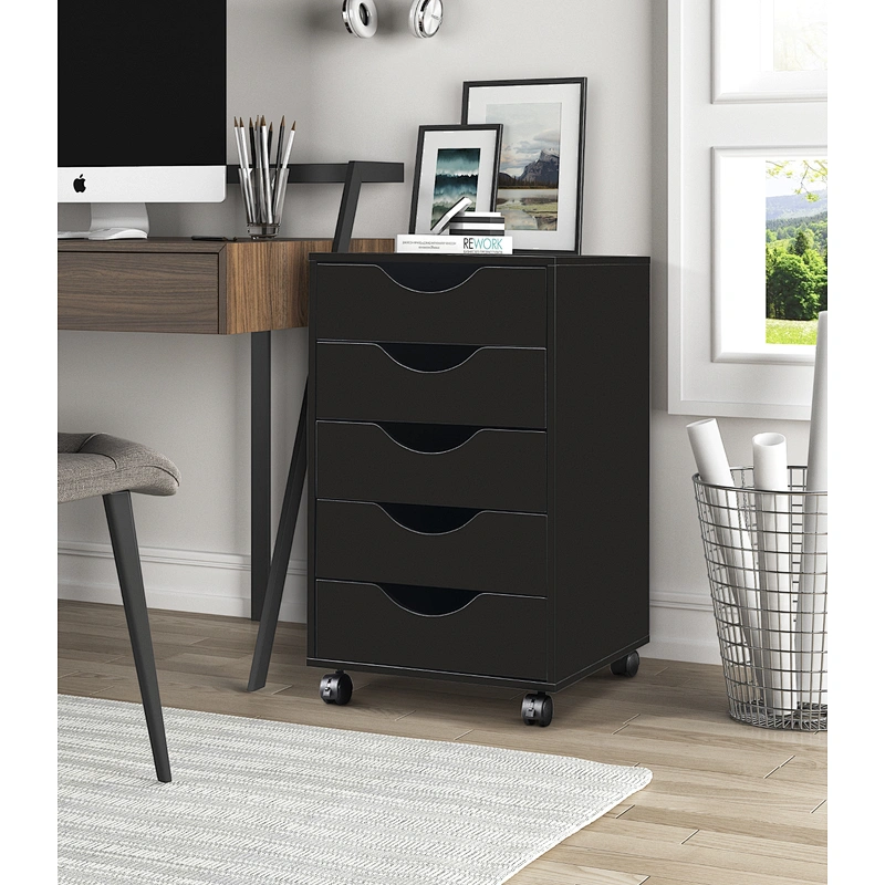 Handle pull cabinet 5 drawer mobile storage steel cabinet living room cabinets