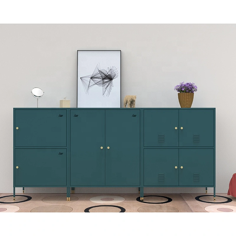 Living room hallway furniture porch ark metal  4 drawer storage organizer modern buffet entrance cabinet