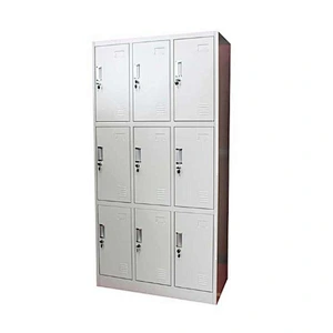 Luoyang Hot-selling Different 9 Doors Steel Single Door bathroom gym school metal storage cabinet Locker
