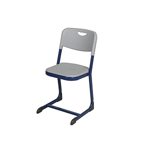 Modern Single Metal Wood Classroom Table For Kids Blue School Desk And Chair