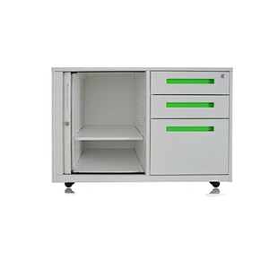 Tambour caddy mobile pdestal with tambour door pedestal