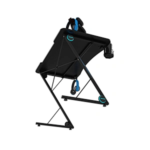 Modern customize professional stand black gaming computer table rgb gaming desk with monitor stand