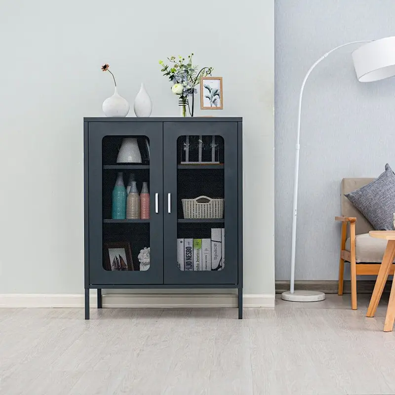 Nordic style home use small metal storage cabinet locker