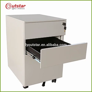 Metal office moving 3 drawer filling Pedestal cabinet